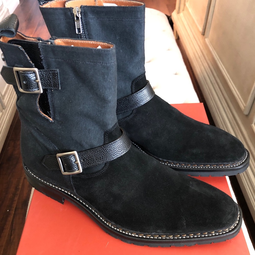 Men’s Christian Kimber Black Mixed Media boot
